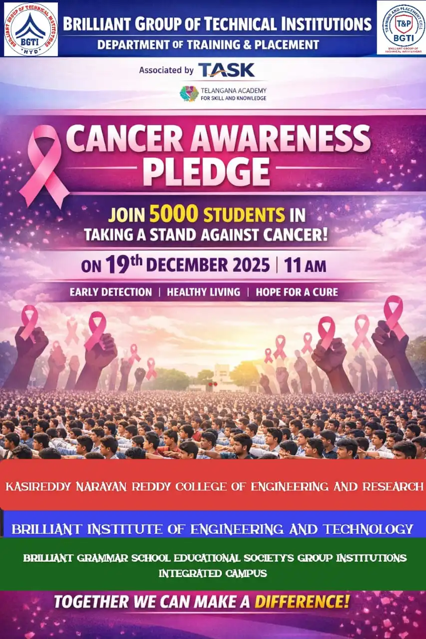 Cancer Awareness Pledge 19-12-2025 – BRIL Campus Activity 2025-26